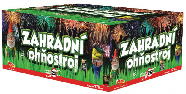 Záhradný ohňostroj 176 rán ∅25mm